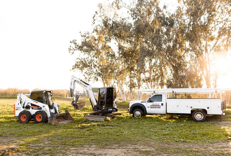 A-1 Septic and AAA Backhoe Service Mobile Vans
